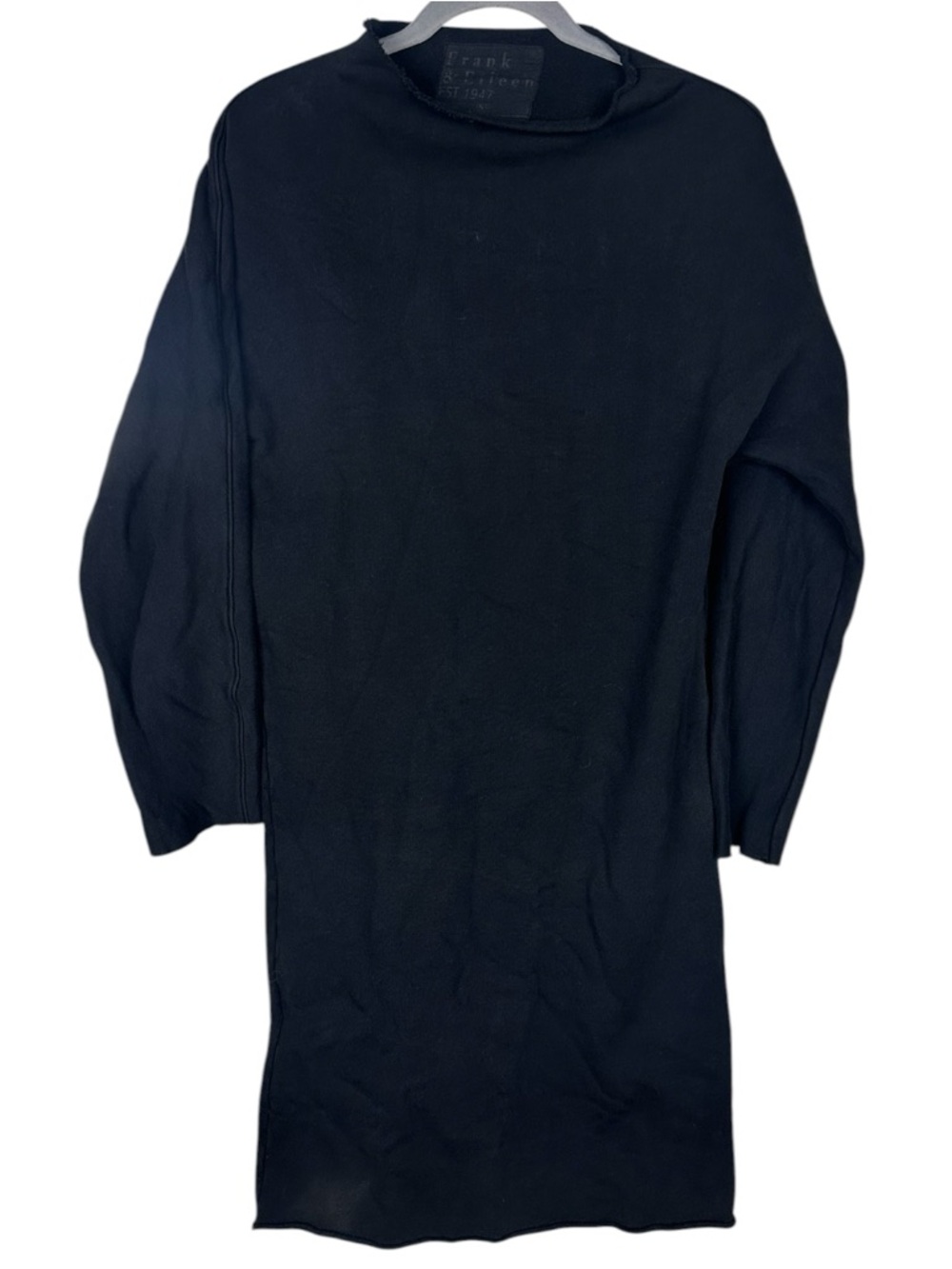 Frank & Eileen Izzie Sweatshirt Party Dress in Black